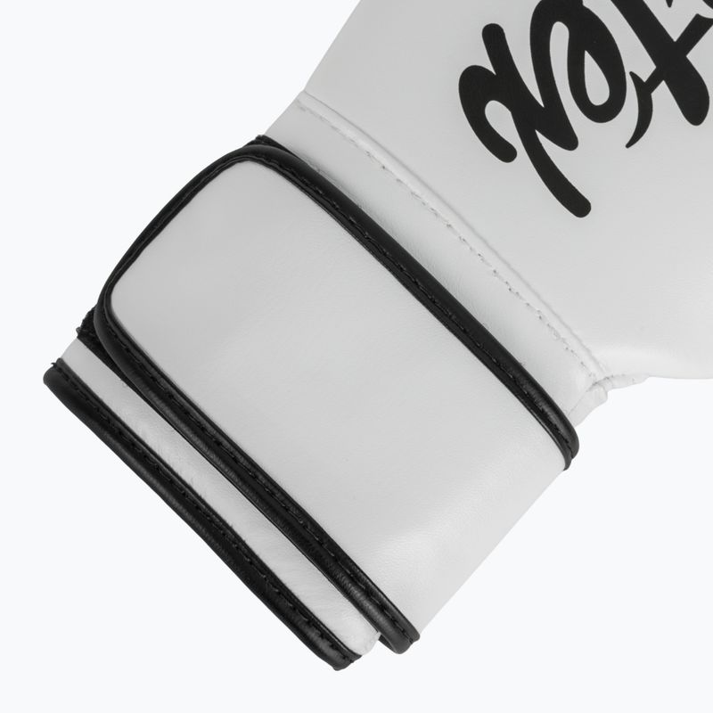 Mănuși de box Fairtex Microfiber white 6