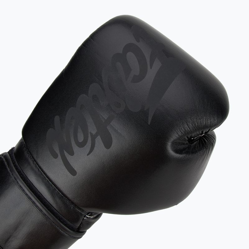Mănuși de box Fairtex Microfiber Art Collection Solid black 5