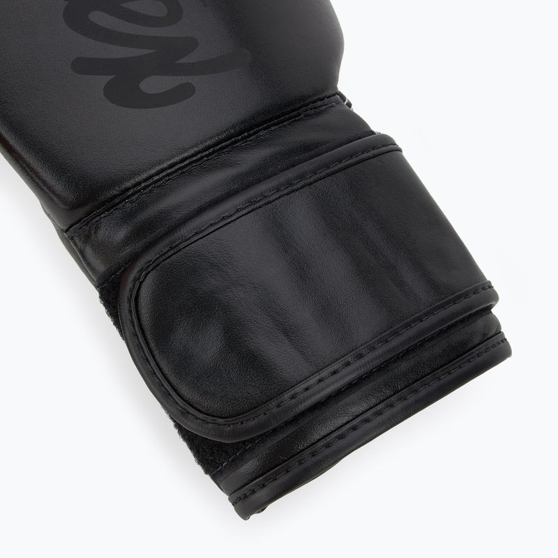 Mănuși de box Fairtex Microfiber Art Collection Solid black 6
