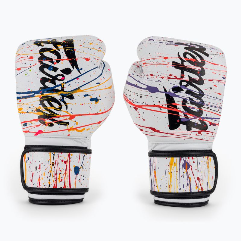 Mănuși de box Fairtex Microfiber Art Collections Painter white 2
