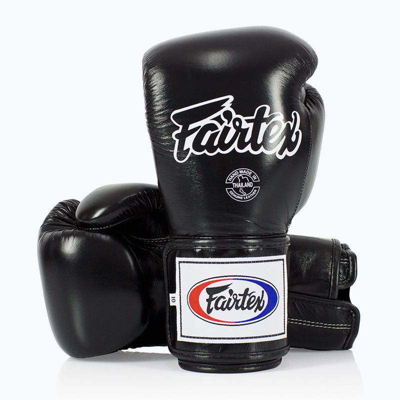 Fairtex Super Sparring Mănuși de box - deget blocat negru 4