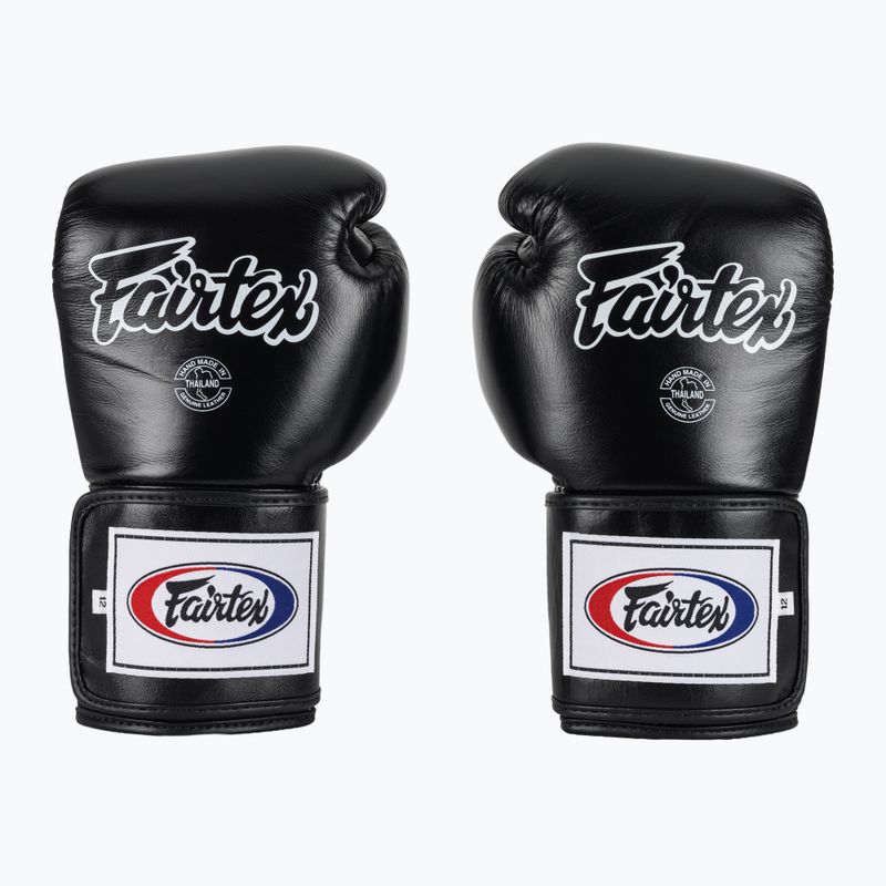 Fairtex Super Sparring Mănuși de box - deget blocat negru 2