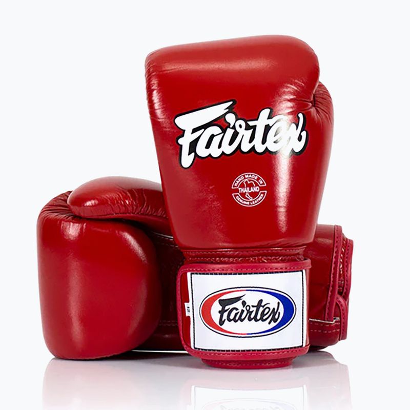 Mănuși de box Fairtex Super Sparring - Locked Thumb red 2