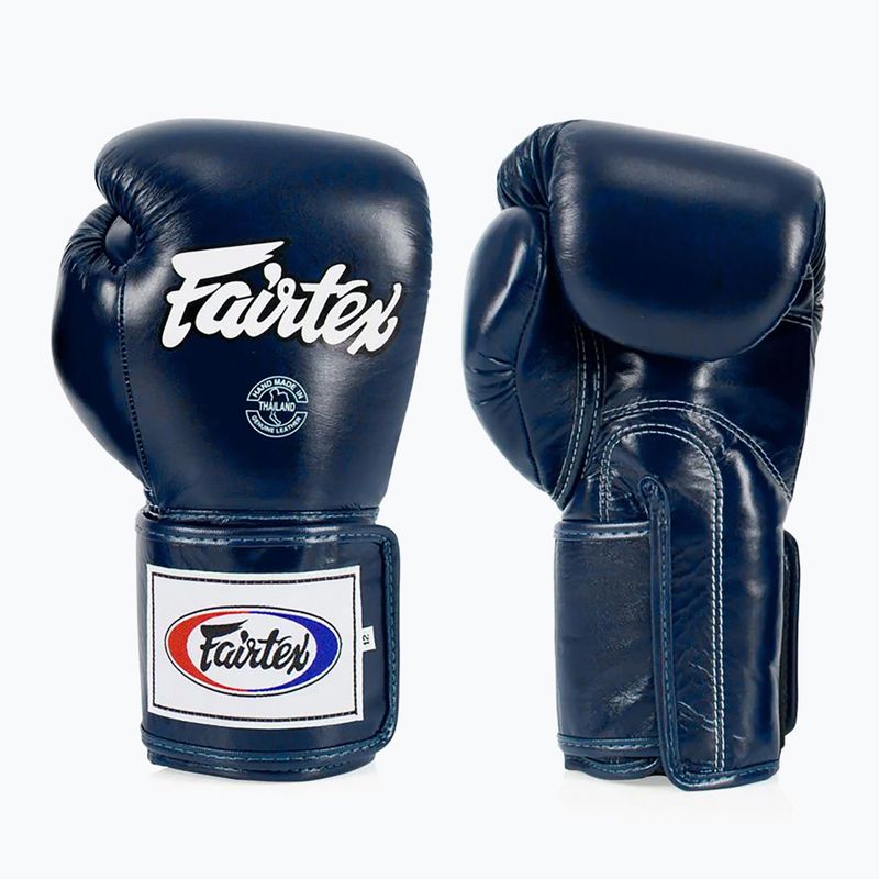Mănuși de box Fairtex Super Sparring - Locked Thumb blue