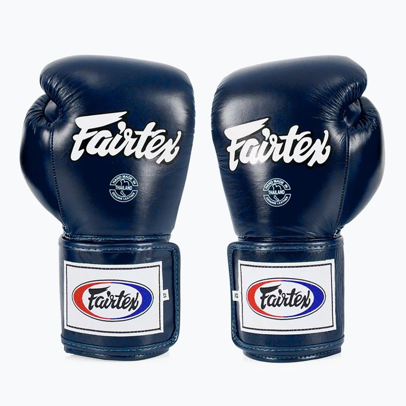 Mănuși de box Fairtex Super Sparring - Locked Thumb blue