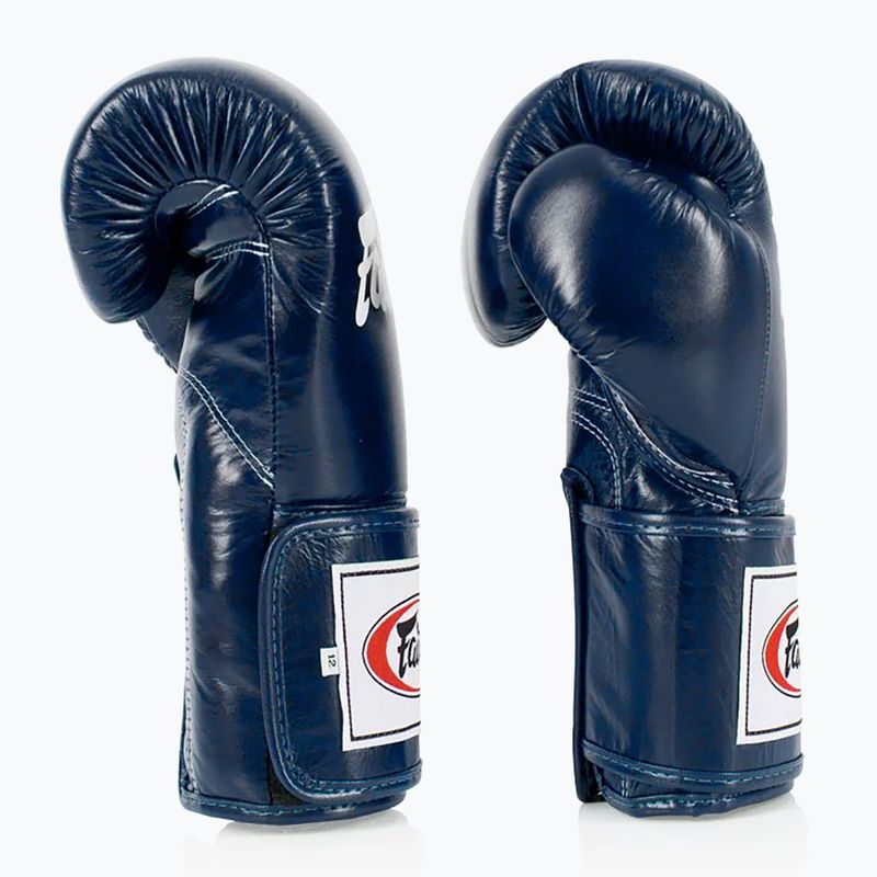 Mănuși de box Fairtex Super Sparring - Locked Thumb blue 3