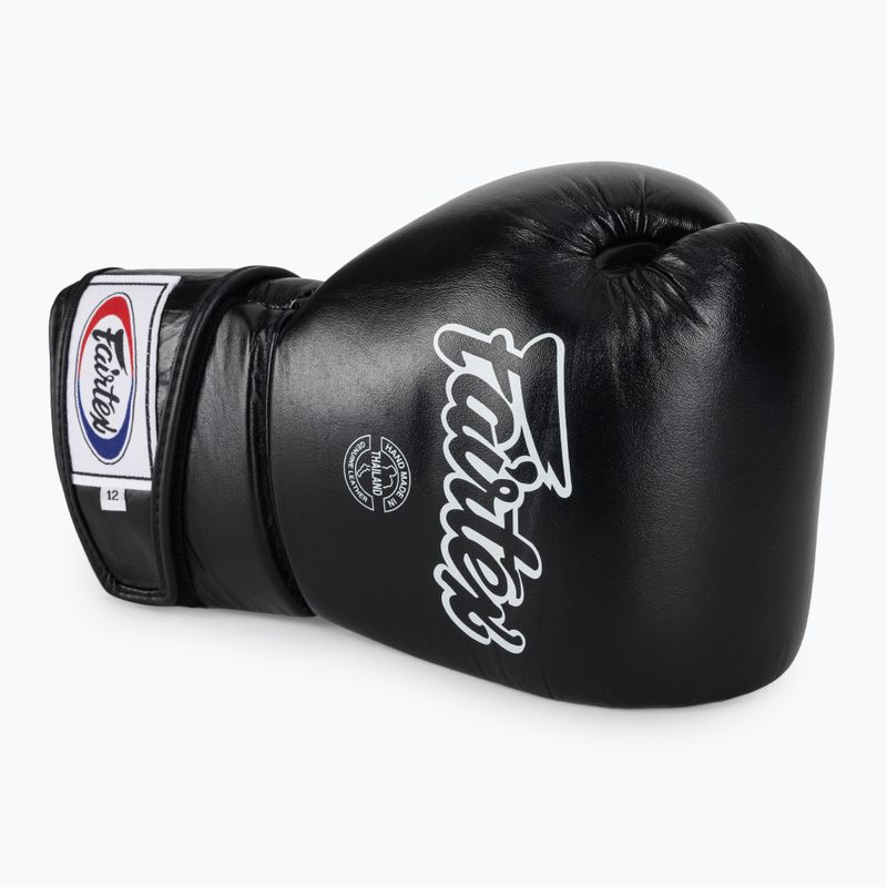 Fairtex Stylish Angular Sparring Mănuși de box - deget blocat negru 5