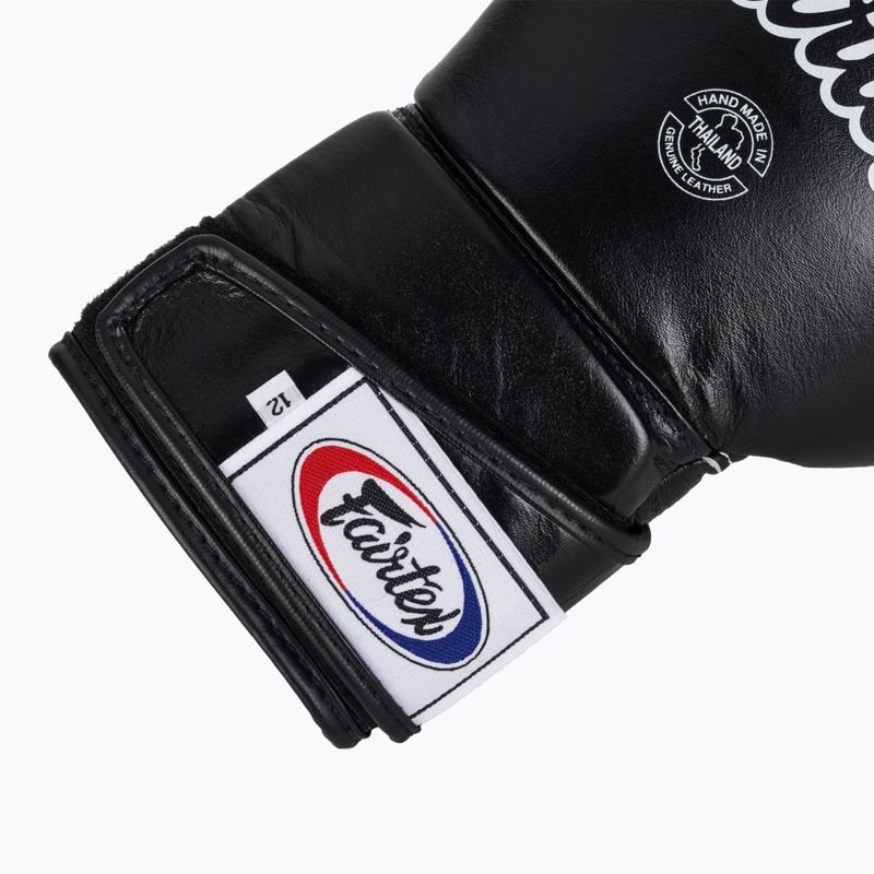Fairtex Stylish Angular Sparring Mănuși de box - deget blocat negru 6