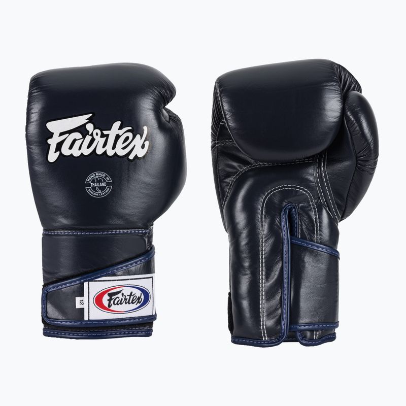 Fairtex Stylish Angular Sparring Mănuși de box - deget blocat albastru