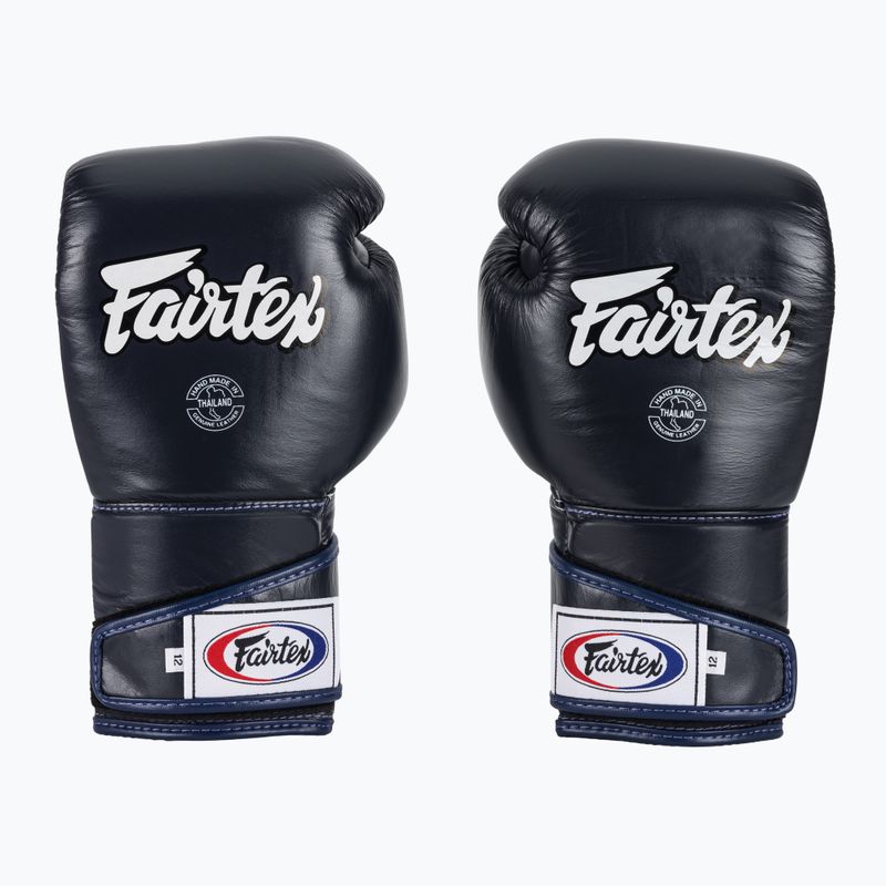 Fairtex Stylish Angular Sparring Mănuși de box - deget blocat albastru 2