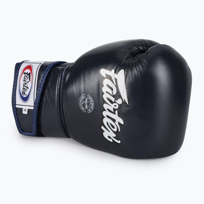 Fairtex Stylish Angular Sparring Mănuși de box - deget blocat albastru 5