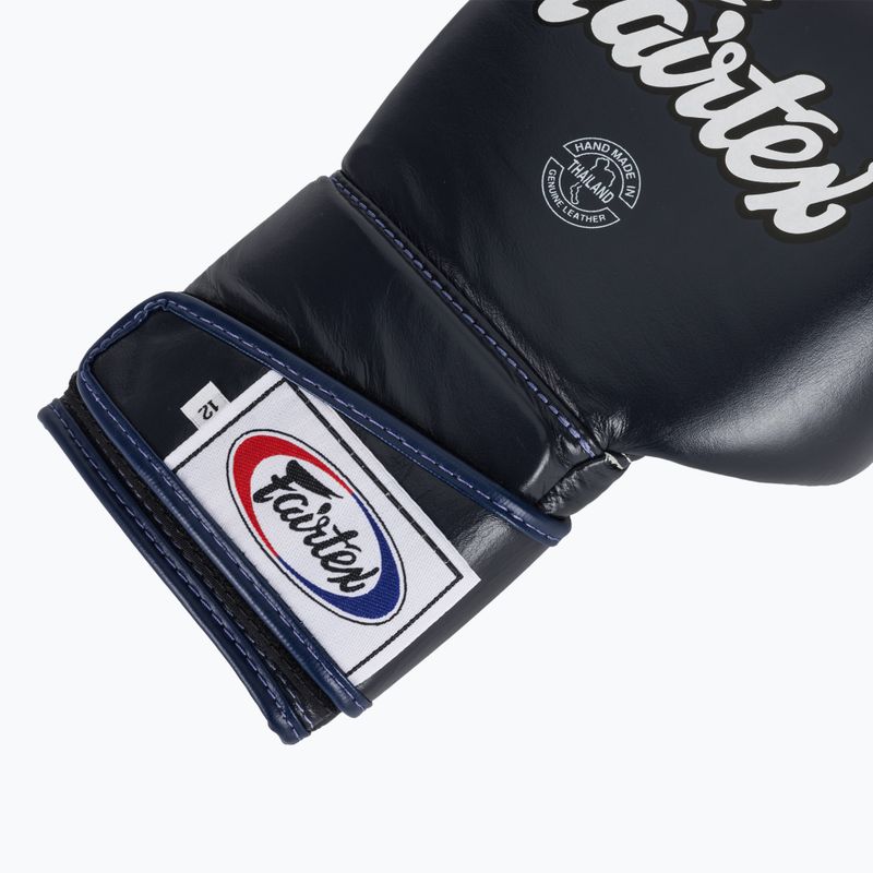 Fairtex Stylish Angular Sparring Mănuși de box - deget blocat albastru 6