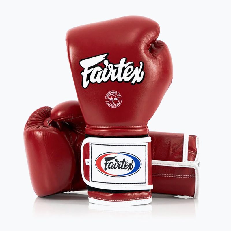 Mănuși de box Fairtex Heavy Hitter's Mexican Style red 4