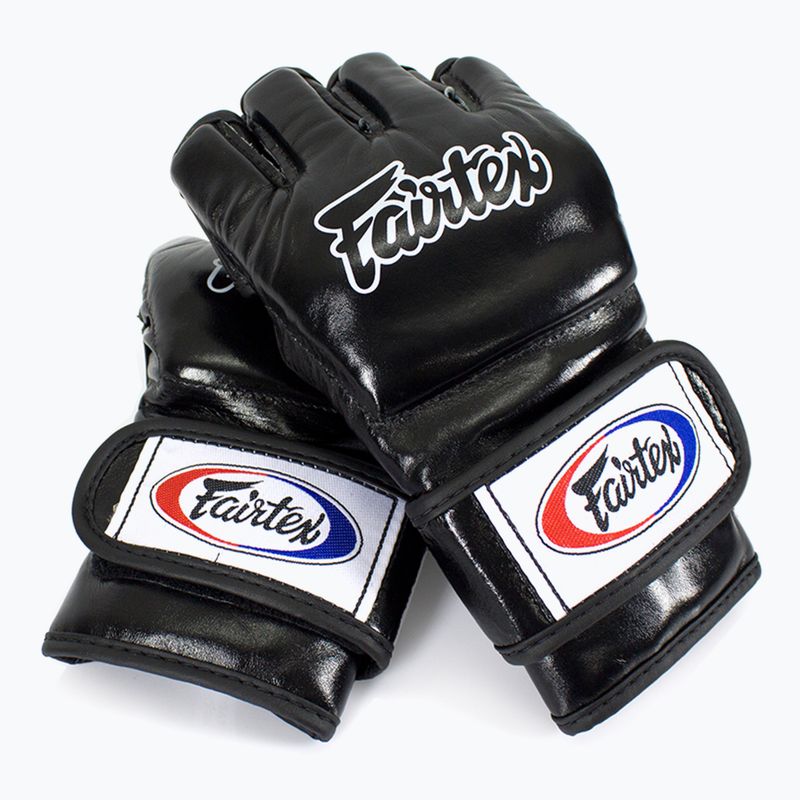 Mănuși MMA Fairtex "Open Thumb Loop" black 2