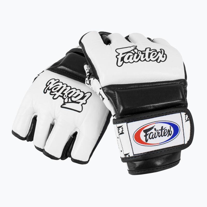 Fairtex Super Sparring mănuși de grappling alb/negru 4
