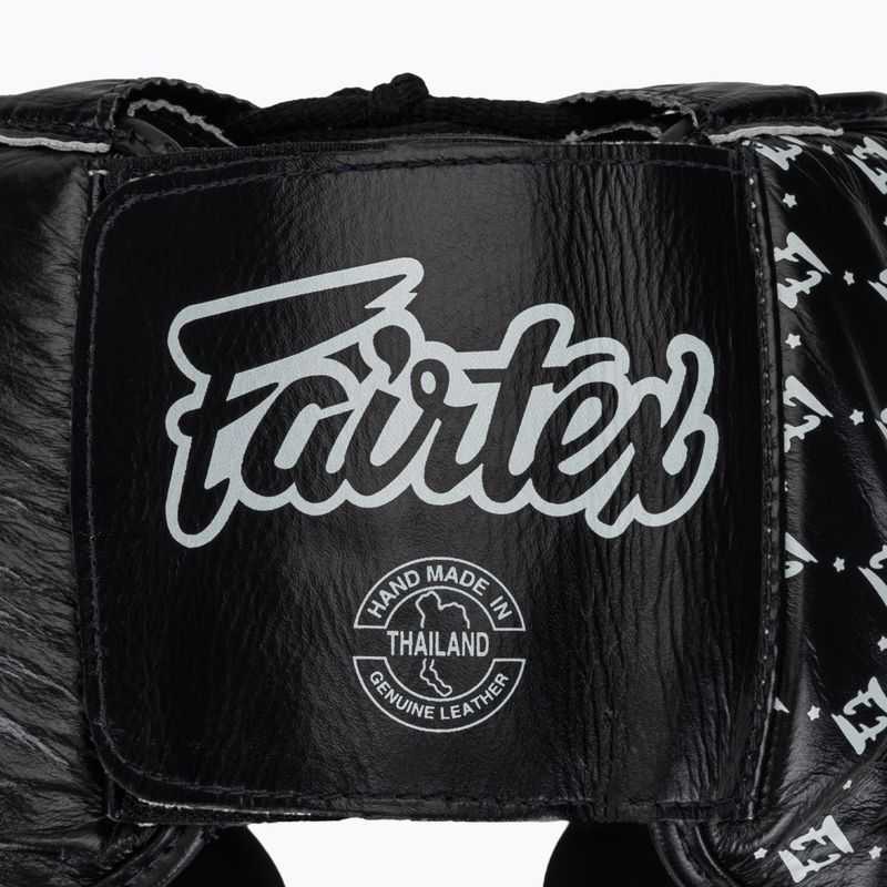 Cască de box Fairtex Super Sparring black/white 5