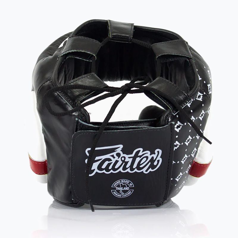 Cască de box Fairtex Super Sparring black/white 2