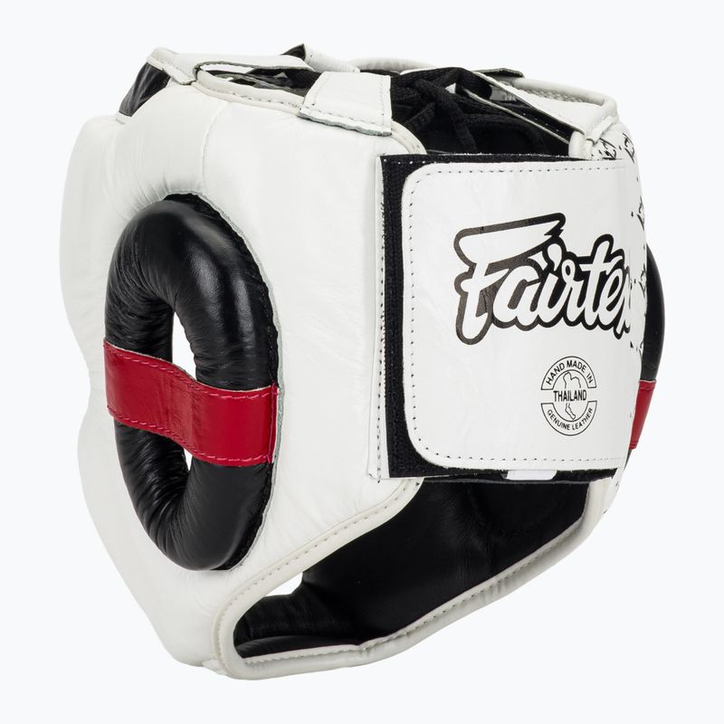 Cască de box Fairtex Super Sparring white/black 3