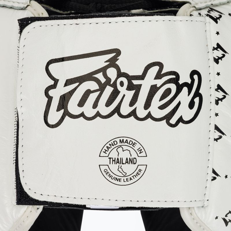 Cască de box Fairtex Super Sparring white/black 5