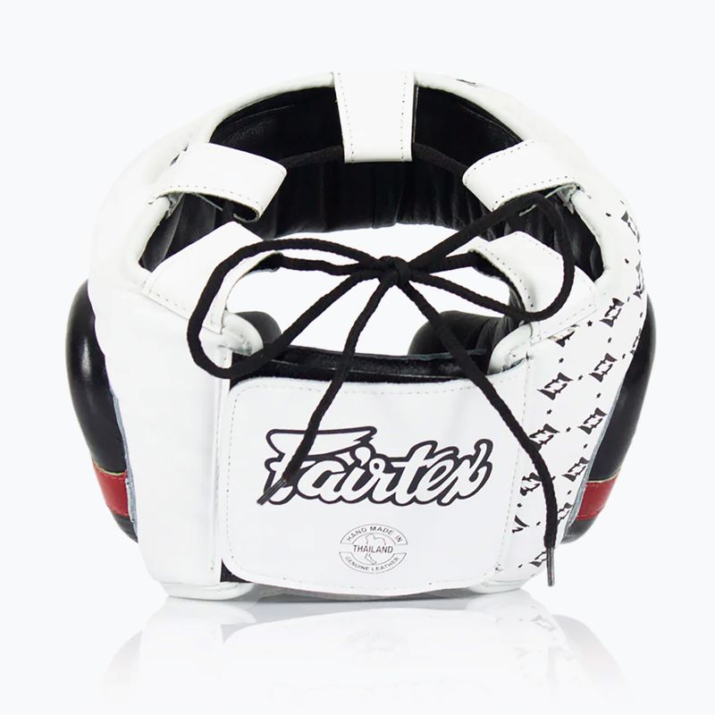 Cască de box Fairtex Super Sparring white/black 2