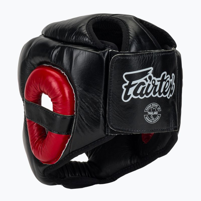 Cască de box Fairtex Diagonal Vision Sparring Headguard - Full Head Coverage black/red 3