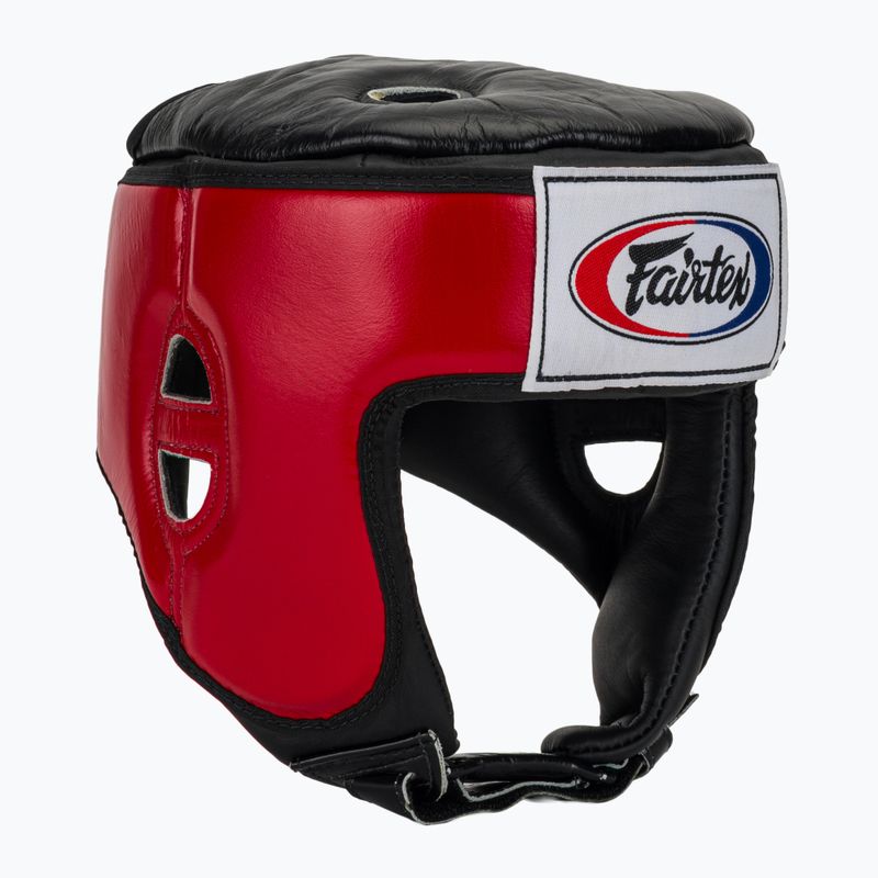 Cască de protecție Fairtex Muay Thai & Kickboxing Competition red