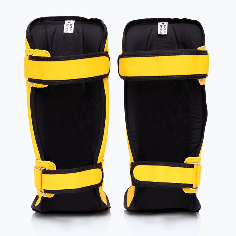 Fairtex In-Step Dublu căptușit Tibia Protectors galben 2