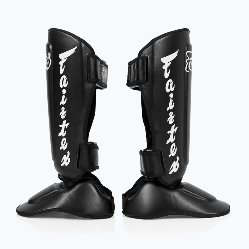 Fairtex Detașabil In-Step Shin Pads A.K.A. tibia protectori. "Twister" negru 3