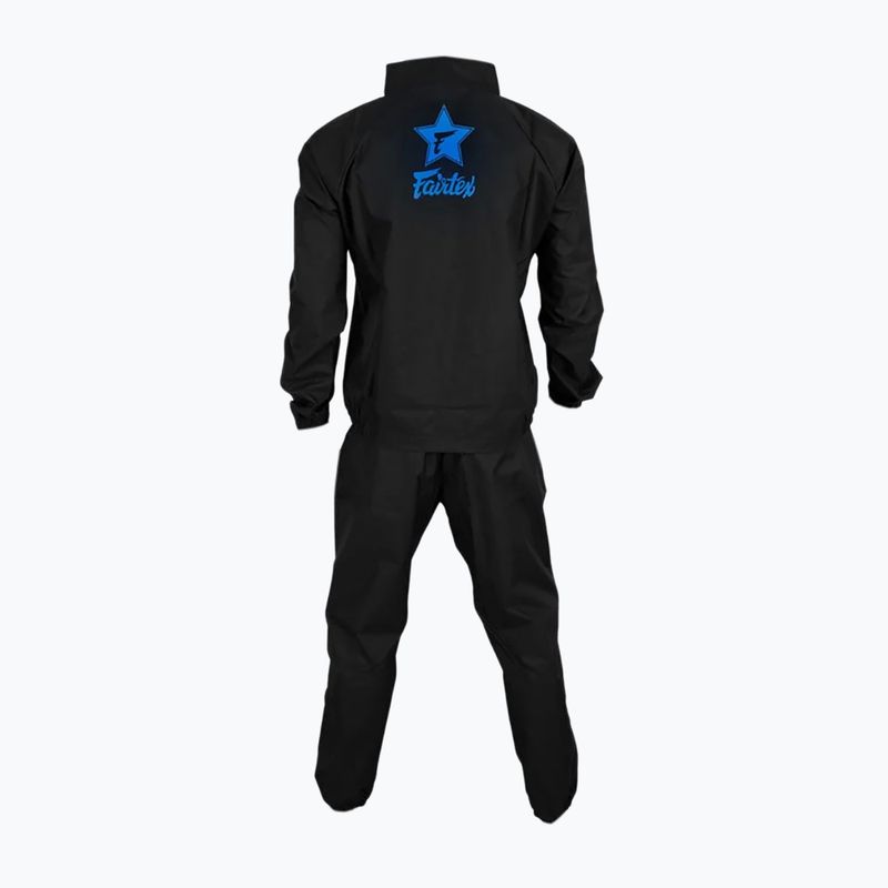 Custum sauna Fairtex Vinyl black/blue 2