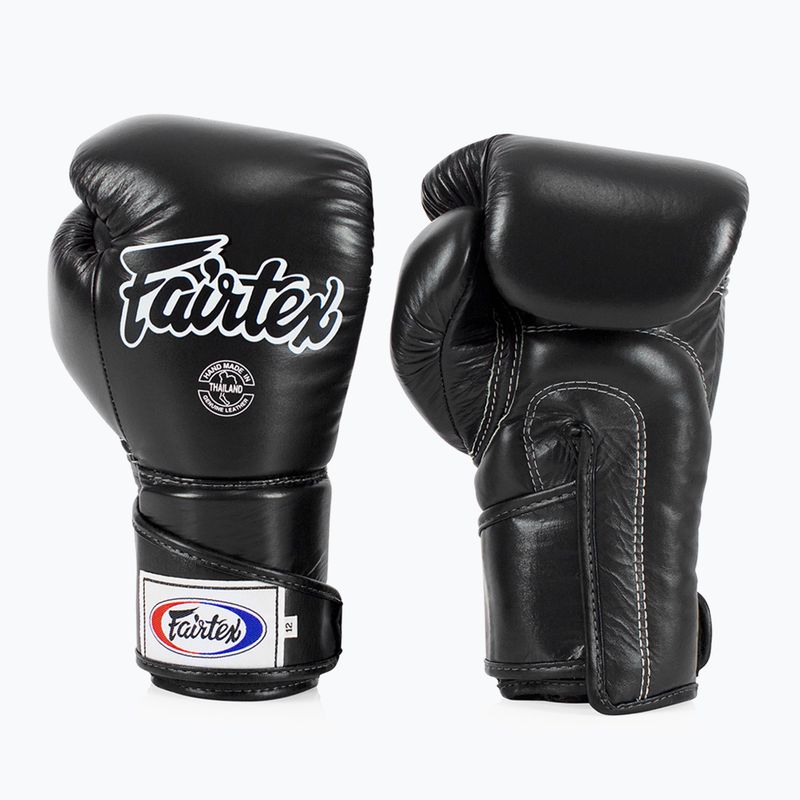 Fairtex Stylish Angular Sparring Mănuși de box - deget blocat negru