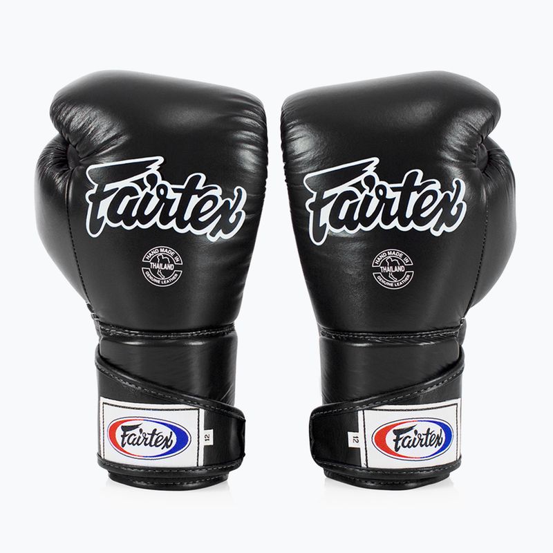 Fairtex Stylish Angular Sparring Mănuși de box - deget blocat negru