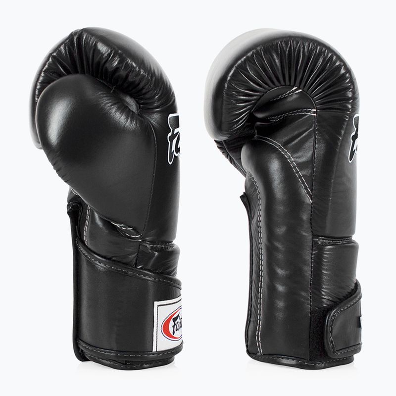 Fairtex Stylish Angular Sparring Mănuși de box - deget blocat negru 3