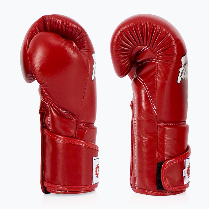 Mănuși de box Fairtex Stylish Angular Sparring - Locked Thumb red 3