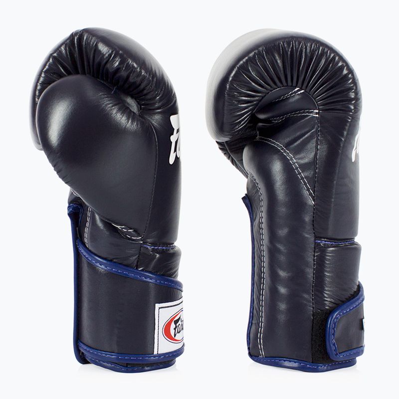 Fairtex Stylish Angular Sparring Mănuși de box - deget blocat albastru 3