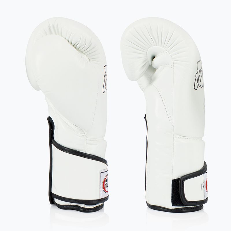 Mănuși de box Fairtex Stylish Angular Sparring - Locked Thumb white 3