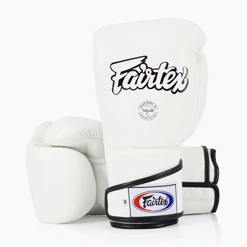 Mănuși de box Fairtex Stylish Angular Sparring - Locked Thumb white 4