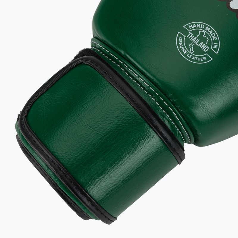 Mănuși de box Fairtex Real Leather Boxing green 6