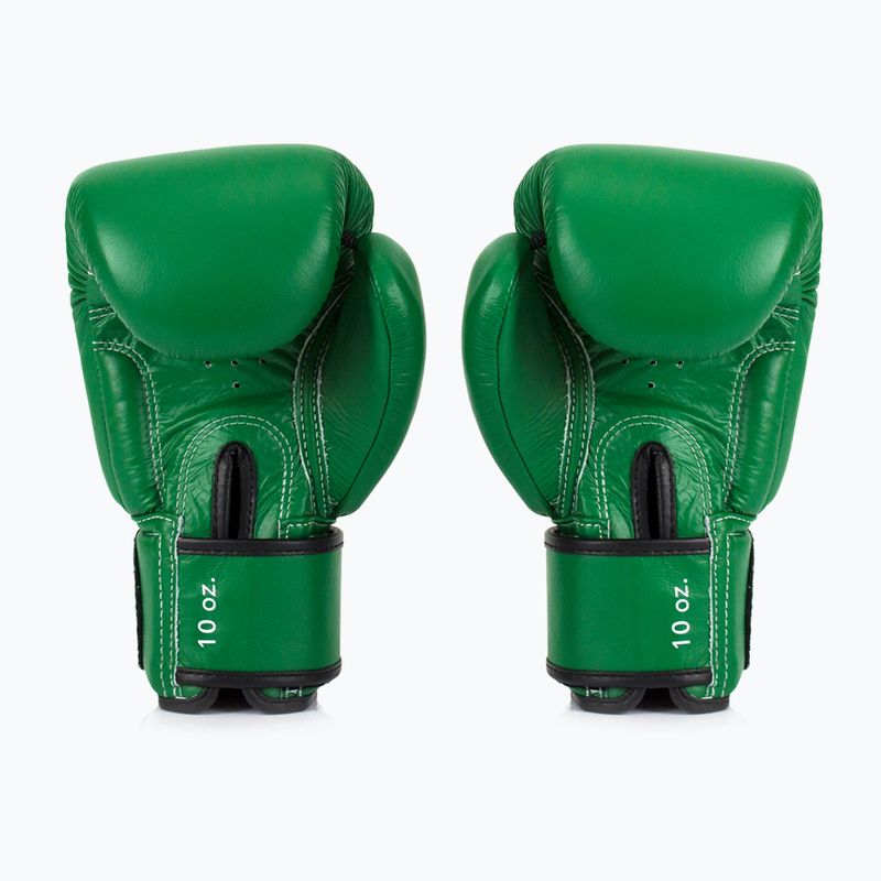 Mănuși de box Fairtex Real Leather Boxing green 2
