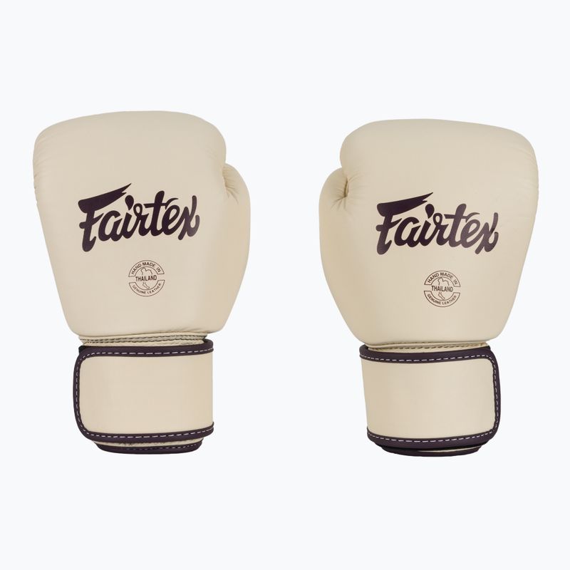 Mănuși de box Fairtex Real Leather Boxing khaki 2