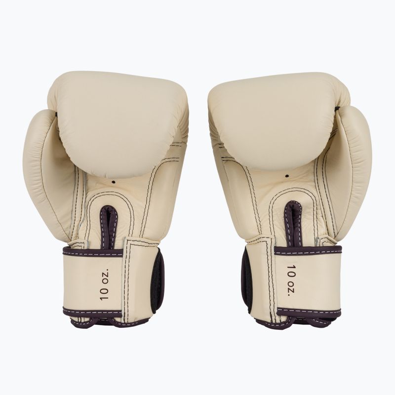 Mănuși de box Fairtex Real Leather Boxing khaki 3