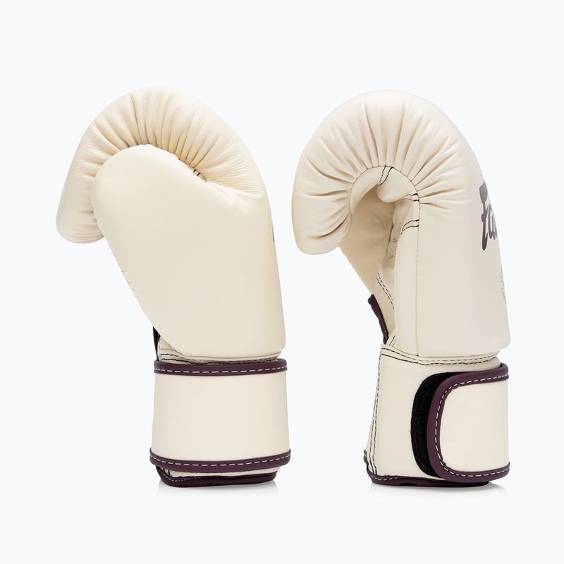 Mănuși de box Fairtex Real Leather Boxing khaki 3