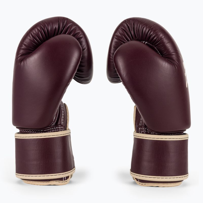 Mănuși de box Fairtex Real Leather Boxing maroon 4