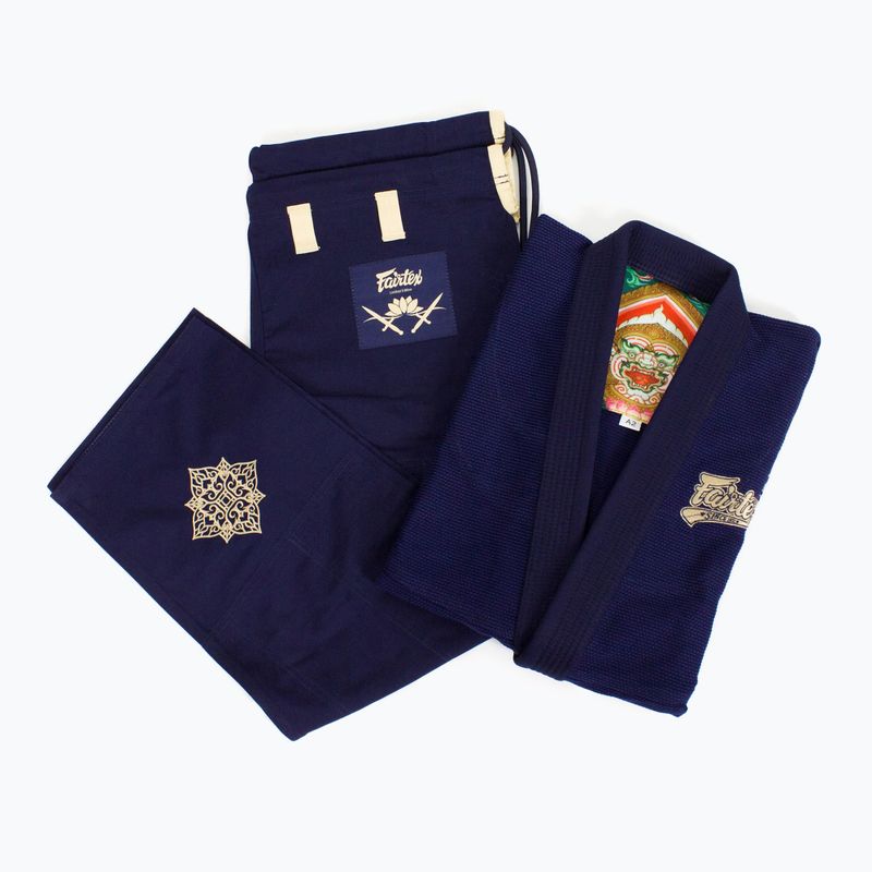 GI pentru jiu-jitsu brazilian Fairtex "Matchanu" navy blue 9