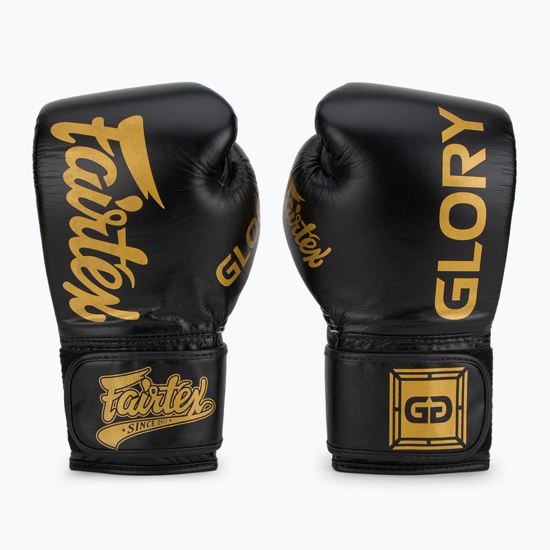 Mănuși de box Fairtex Glory Competition Lace Velcro black 2