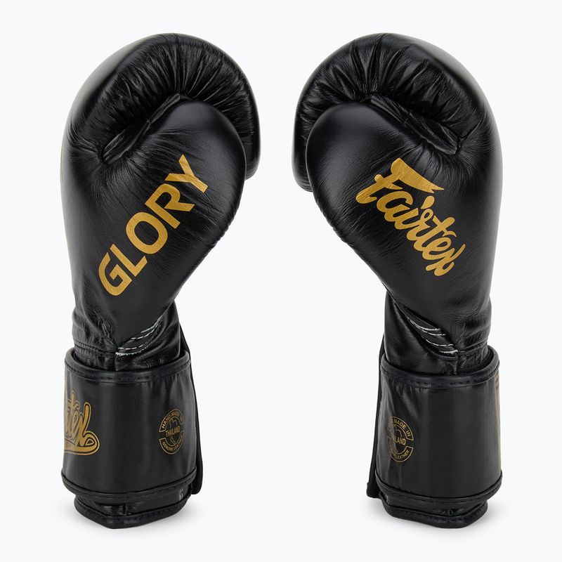 Mănuși de box Fairtex Glory Competition Lace Velcro black 4