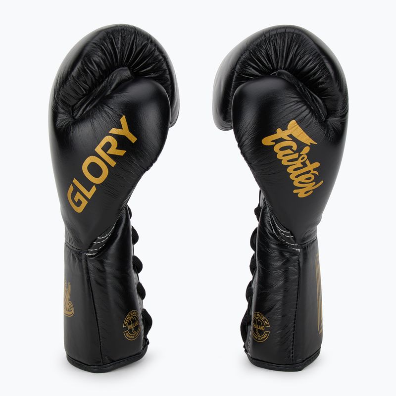 Mănuși de box Fairtex Glory Competition Lace Up black 4