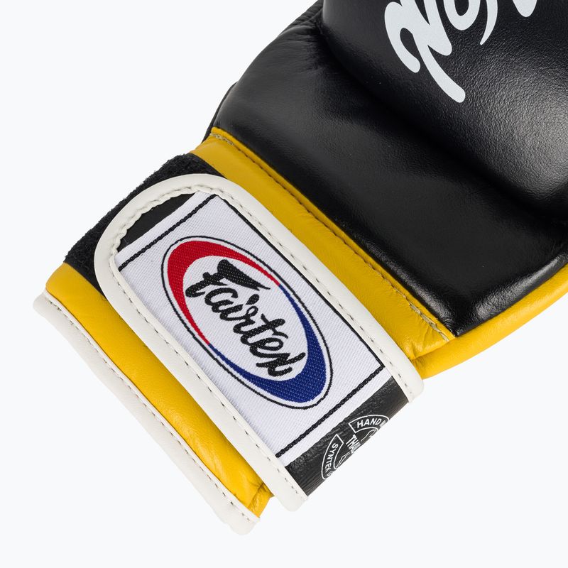 Mănuși Fairtex Super Sparring Grappling negru/galben 6