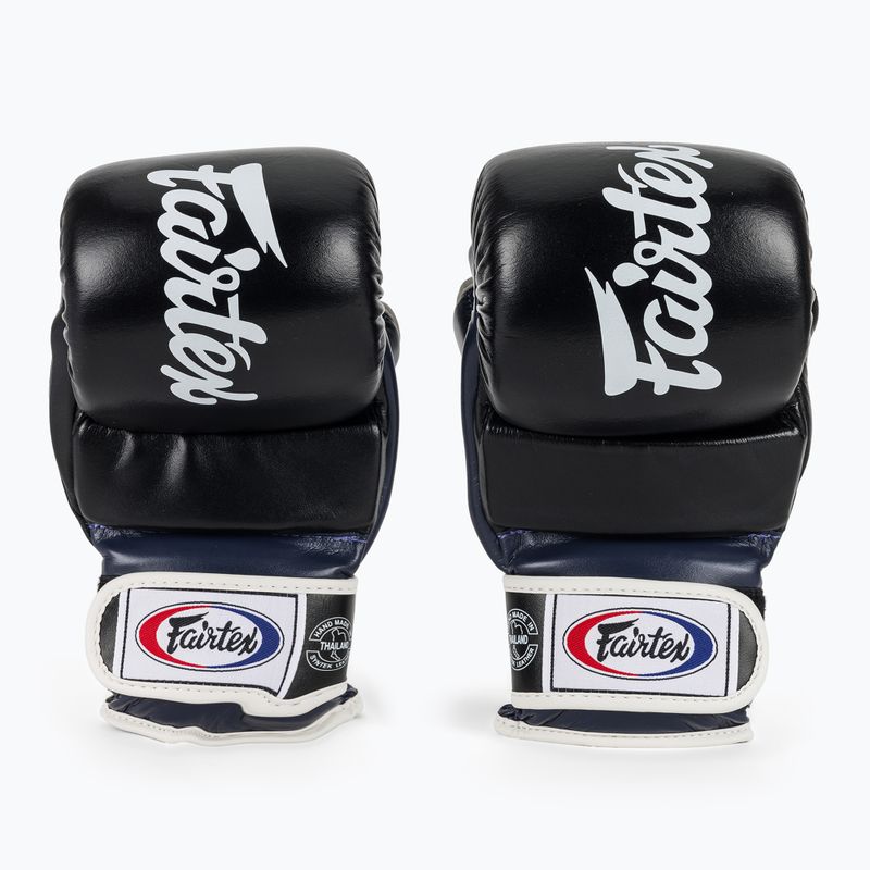 Mănuși Fairtex Super Sparring Grappling negru/albastru 2