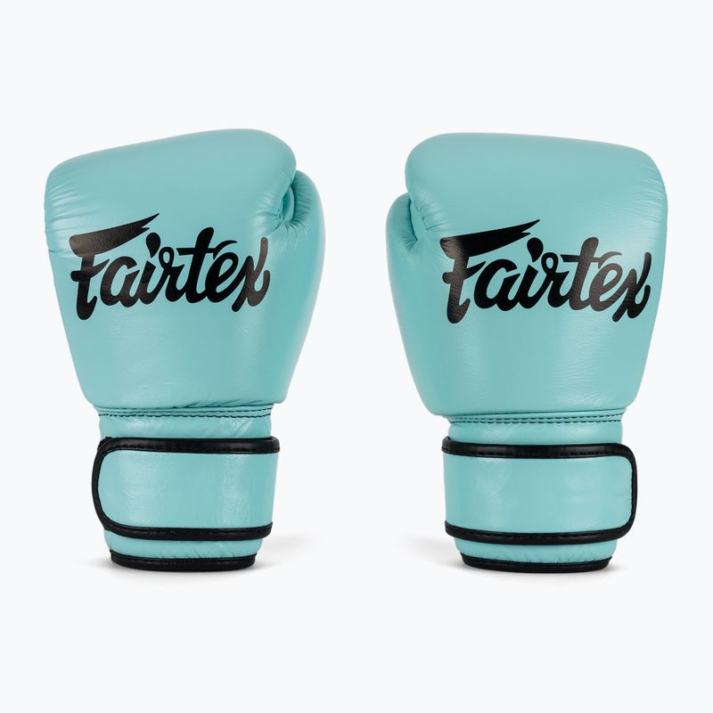 Mănuși de box Fairtex Genuine Leather Boxing blue 2