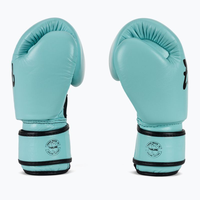 Mănuși de box Fairtex Genuine Leather Boxing blue 4